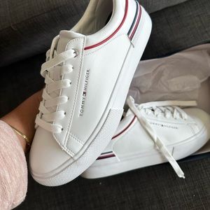 White sneakers